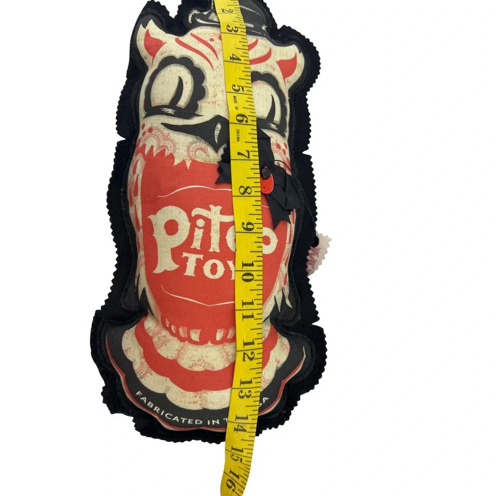 Pitco Toys Winchester Hoot Owl Plush Vintage Style Red Black Made in USA 14.5